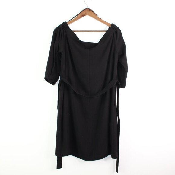 Babaton Off the Shoulder 3/4 Sleeve Dress Black L - Picture 5 of 7